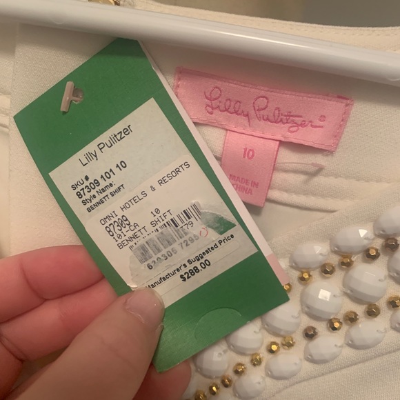 NWT Lilly Pulitzer Bennett Shift in Ivory - Picture 5 of 5